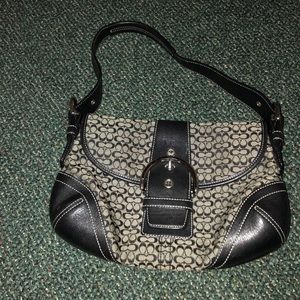Coach bag black & gray